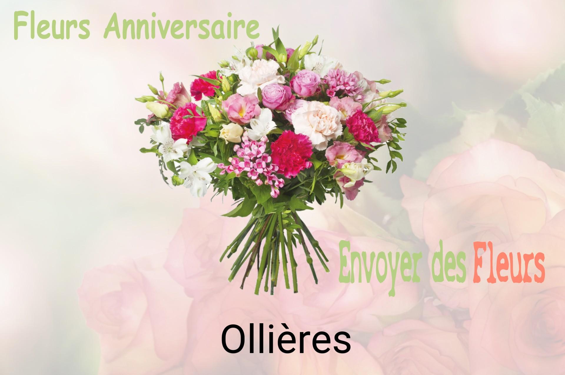 Bouquet de fleurs d’anniversaire livré à Ollières